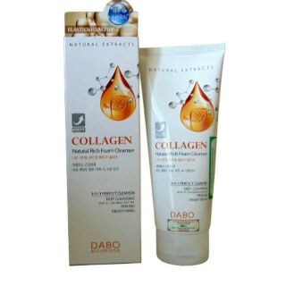 Sữa rửa mặt trắng da, Chống lão hóa da tinh chất Collagen DABO Hàn Quốc