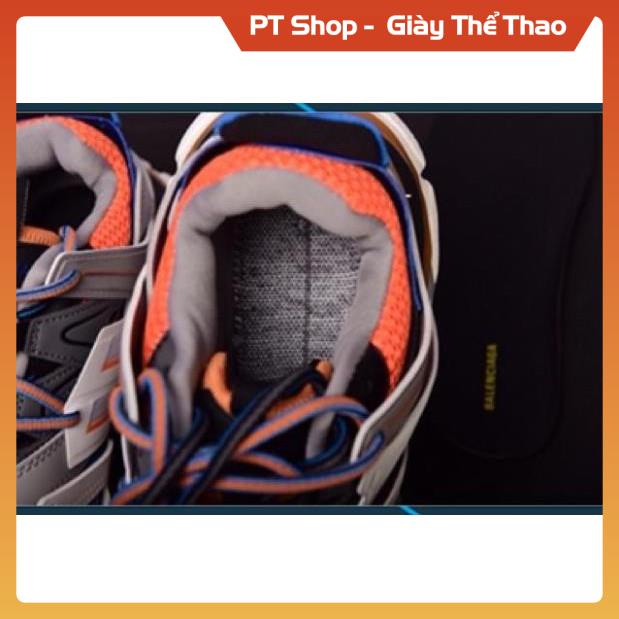 [FreeShip+ Hàng Cao Cấp] Giày thể thao Balen track 3.0 xanh cam, Giày nam nữ Full phụ kiện Sneaker