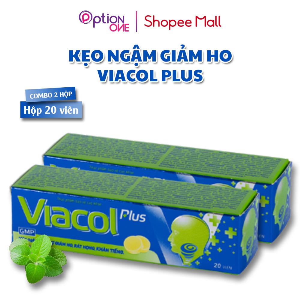 Kẹo ngậm Viacol Plus Vietnat giảm ho đau họng - 20 viên/ tuýp
