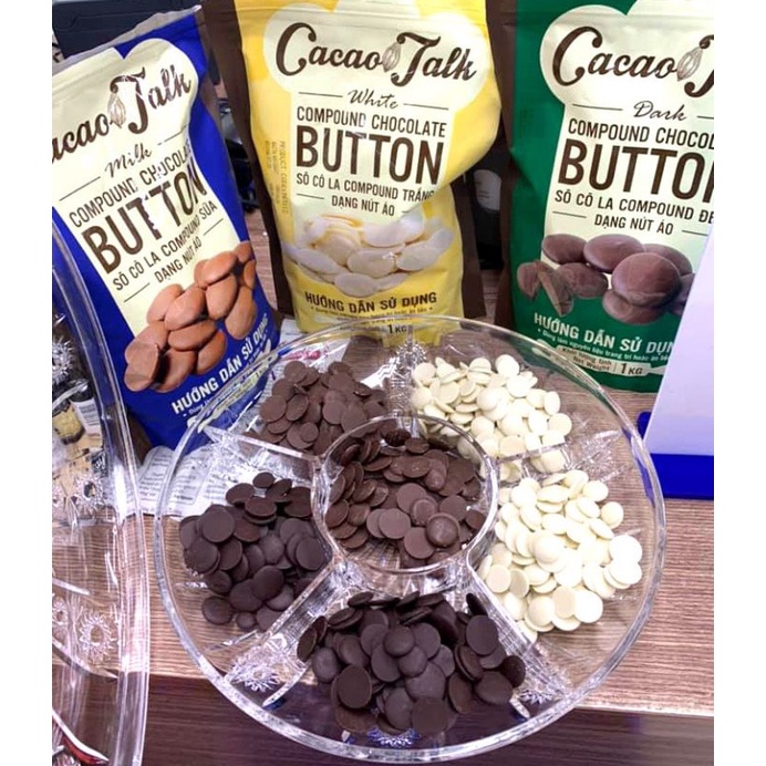 Sô Cô La Compound Đen Dạng Nút Áo Cacao Talk 1kg