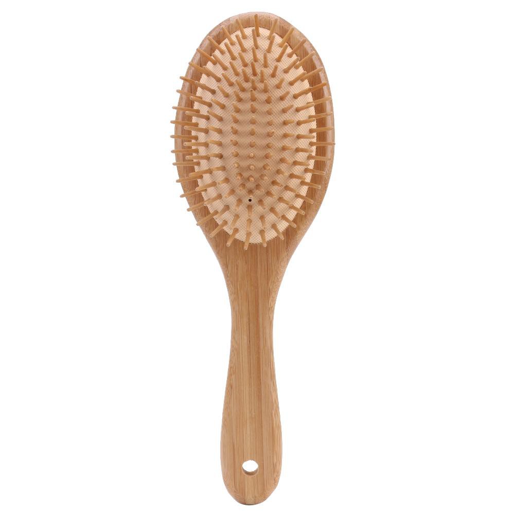 Women&#39;s Fashion Wooden Bamboo Anti-static Hair Vent Brushes Care Air Cushion Massage Comb
