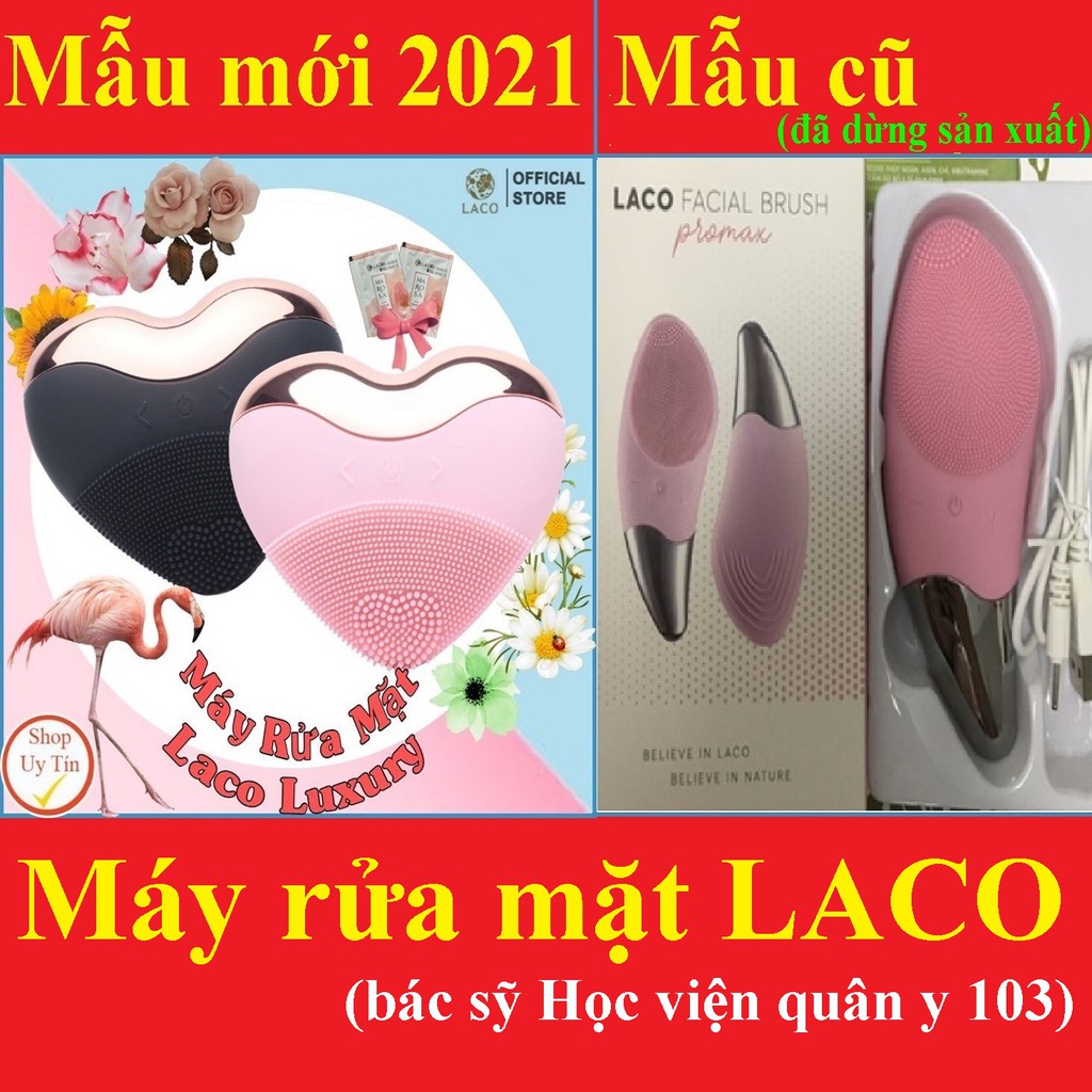 Máy rửa mặt Laco Luxury, chính hãng bảo hành 12 tháng [son xiaomi, bông tẩy trang]