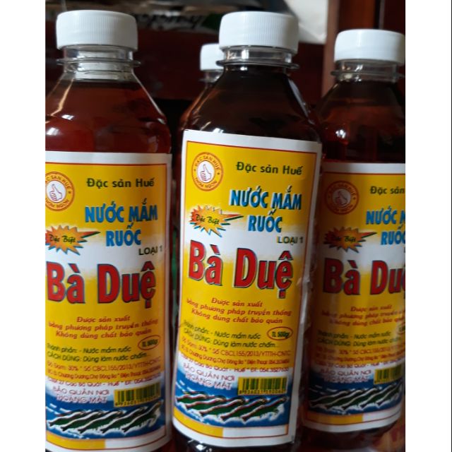 Nước mắm ruốc Bà Duệ loại đặc biệt 1 lít