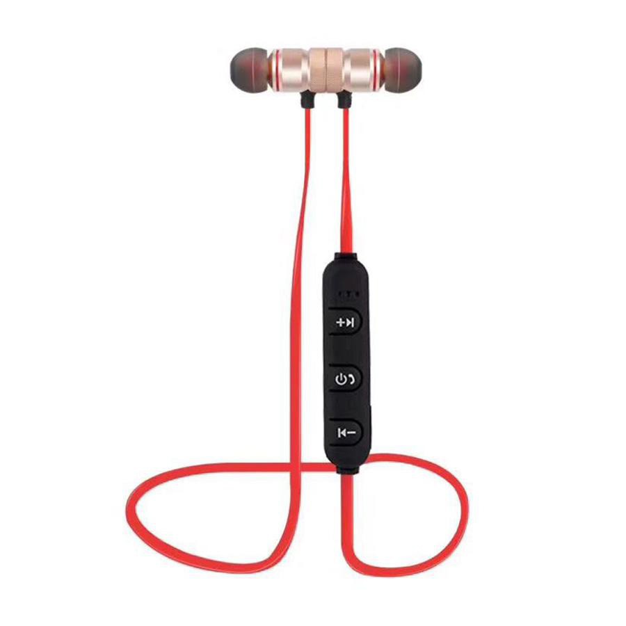 Tai nghe Thể Thao Bluetooth - Sports Sound Stereo (kèm dây sạc) màu vàng phối đỏ