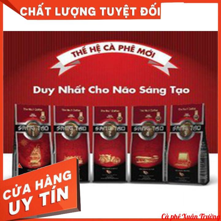 [Hàng chính hãng] Cà phê Trung Nguyên Sáng Tạo 1 - 2 - 3 - 4 - 5 - gói 340g - Cà phê pha phin