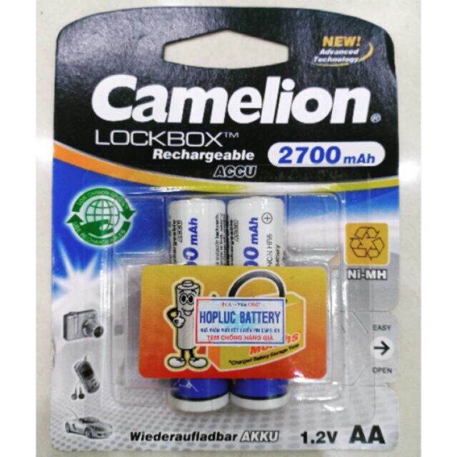 Pin Sạc AA Camelion 2700 mAh LockBox