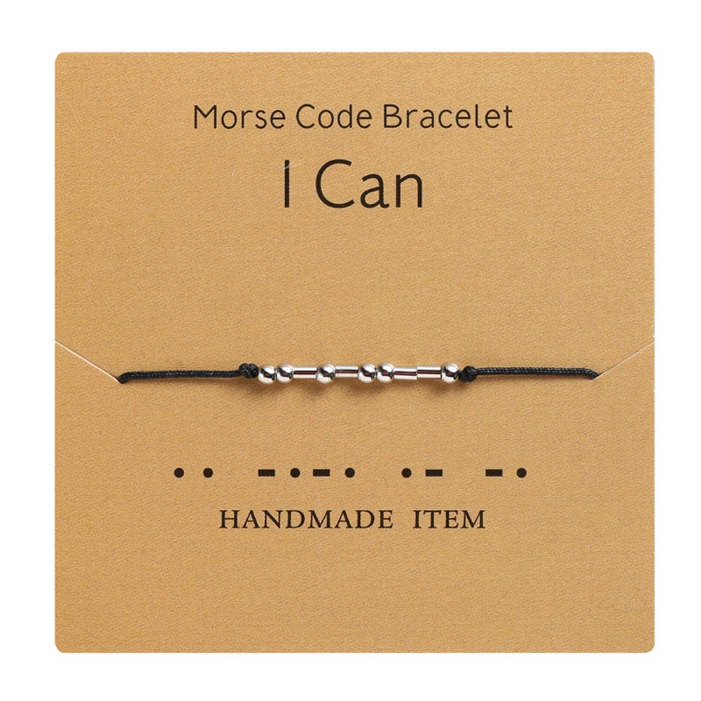 Vòng Tay Dây Bện Thiết Kế Phong Cách Mã Morse Dành Cho Cặp Đôi | BigBuy360 - bigbuy360.vn