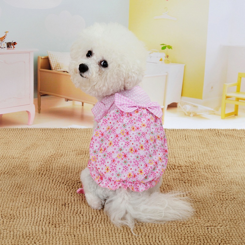 Hipidog Đầm hoa công chúa cho thú cưng