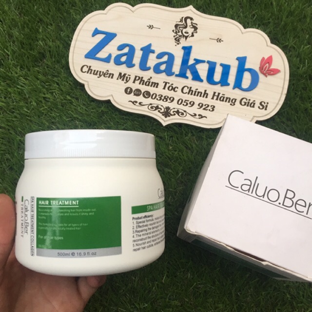 Hấp Dầu Siêu Mượt Collagen Spa Hair Treatment Caluo.Ber 500ml
