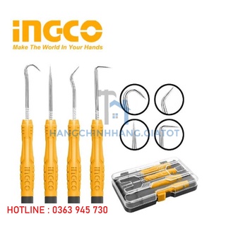 Đồ nghề ingco bộ 4 gắp và móc ron xe otô hkphs0401 cam kết chính hãng 100% - ảnh sản phẩm 1