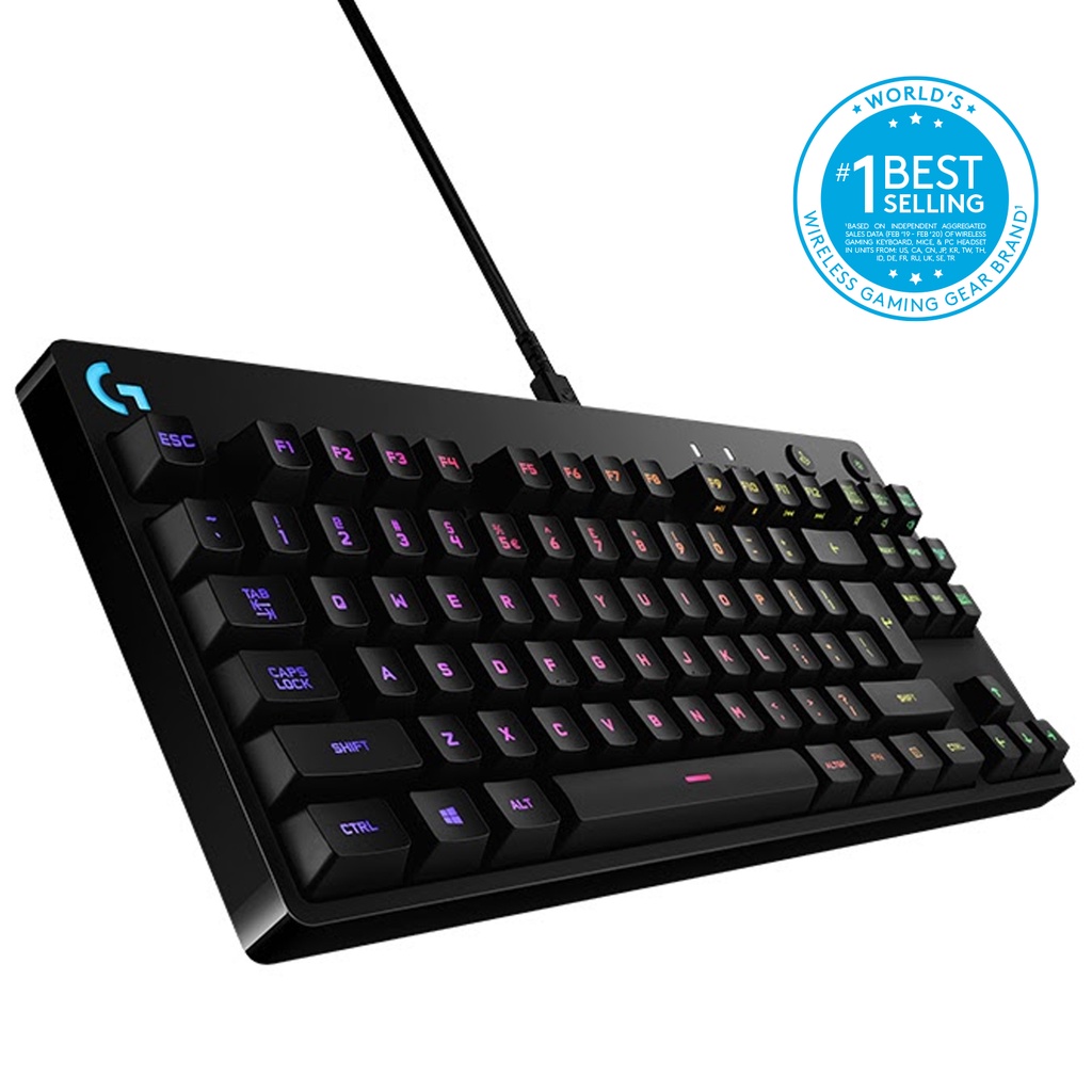 Bàn phím game cơ học Logitech G Pro X - Không phím số, switch GX Clicky, RGB