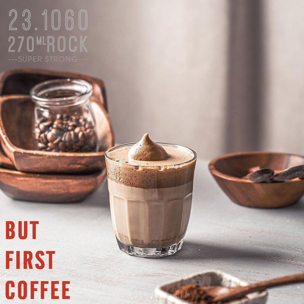 [ Ly cốc cafe ] - Ly cafe đá - 270ml - Độ bền cao Super Strong - MS 23.1060