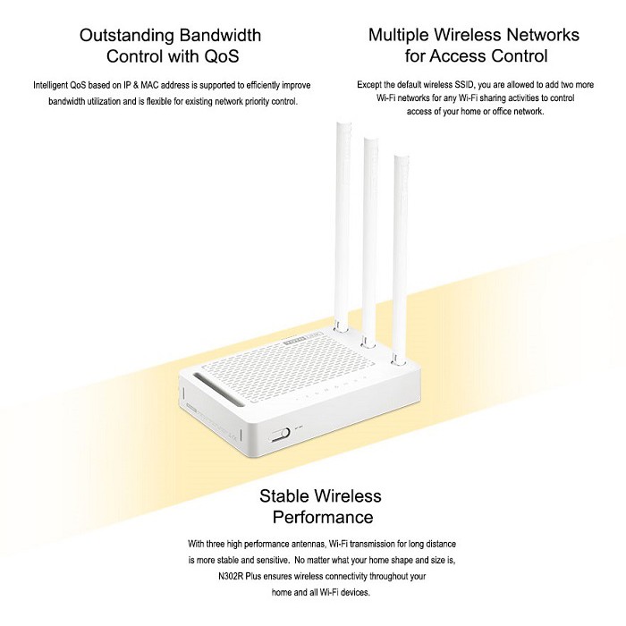 Bộ Phát Sóng Wifi Totolink N302R Plus 300mbps