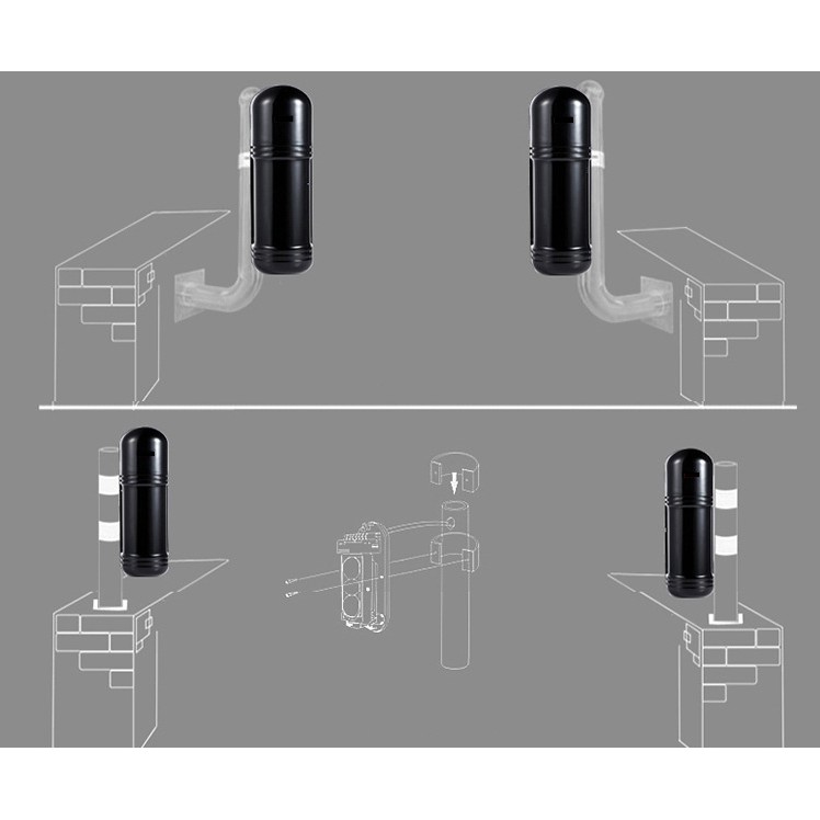 Beam Hàng Rào Hồng Ngoại Báo Động Chống Trộm 4 Tia 250m ABH-250  Hass