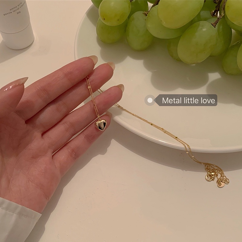 Vòng cổ Mặt Trái Tim Thời Trang Hàn Quốc Dành Cho Nữ