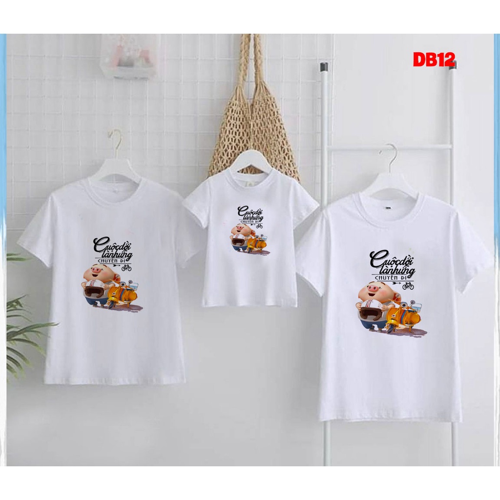Áo gia đình mùa hè đi biển cuộc đời là những chuyến đi -- [Giá niêm yết là giá của 1 áo]