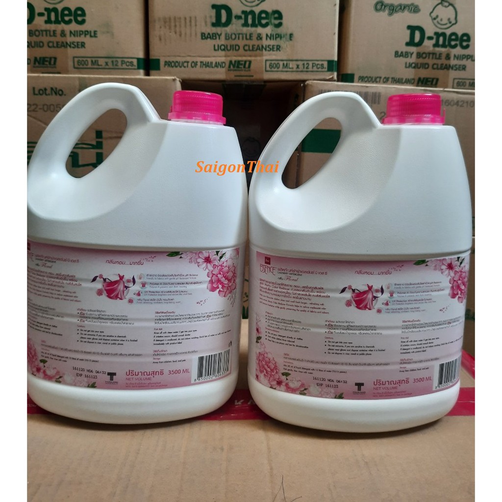 (SGT) Nước giặt đậm đặc Essence màu HỒNG 3500 ml (can 3.5L)