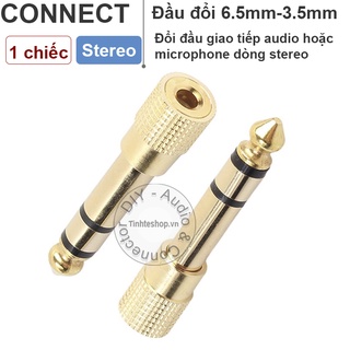 Đầu chuyển 6.5 sang 3.5 stereo 1 chiếc - 6.35mm to 3.5mm stereo adapter