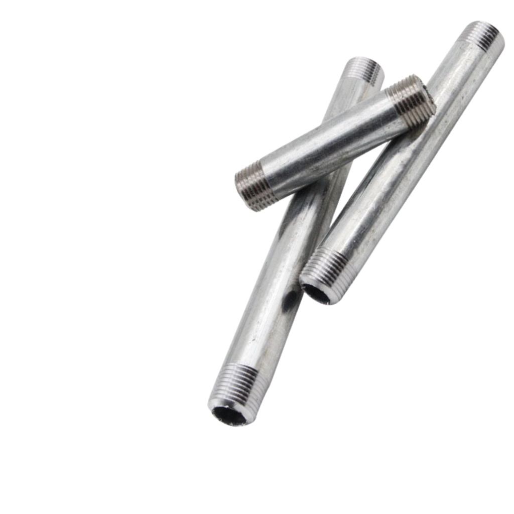 Ống Sắt Tròn Tiện Ren 2 Đầu - Ống tuýp sắt Phi 21, Phi 27, Phi 34 Decor Lotacom