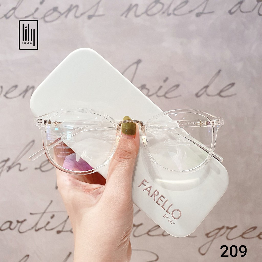 [Mã SKAMCLU7 giảm 10% cho đơn từ 0Đ] Gọng kính cận Lilyeyewear nhựa dẻo mắt tròn thời trang 209 | BigBuy360 - bigbuy360.vn