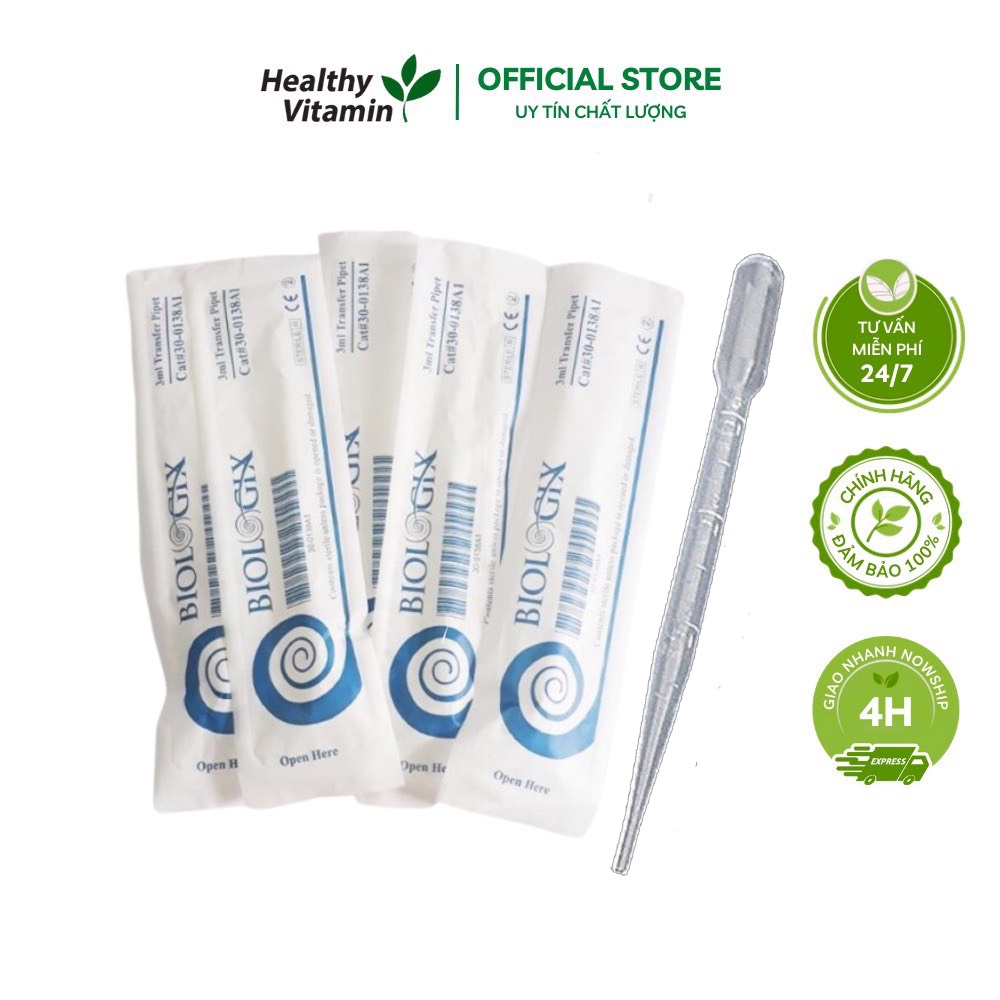 Ống bón sữa bón thuốc cho bé Biologix Mỹ, 3ml