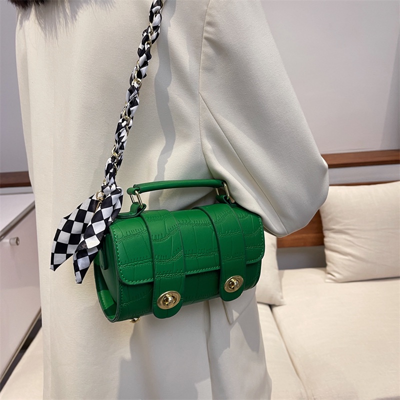 Túi Đeo Vai Boston Họa Tiết Vân Đá Nhỏ Gọn Thời Trang Cho Nữ