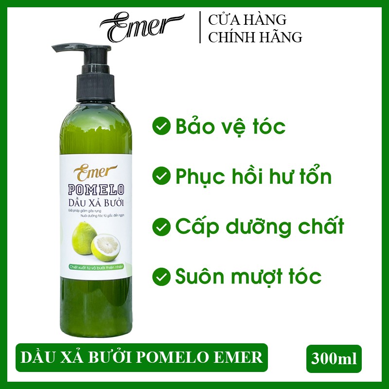 [Mã BMBAU50 giảm 7% đơn 99K] Dầu xả bưởi suôn mượt tóc tinh dầu pomelo Emer Garin 300ml chăm sóc chuyên sâu