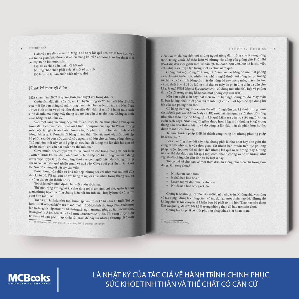 Sách - The 4 - Hour Body: Cơ Thể 4 Giờ - Bí Quyết Cân Đối, Khỏe Mạnh Và Đời Sống Tình Dục Thăng Hoa - Tặng Kèm Audio