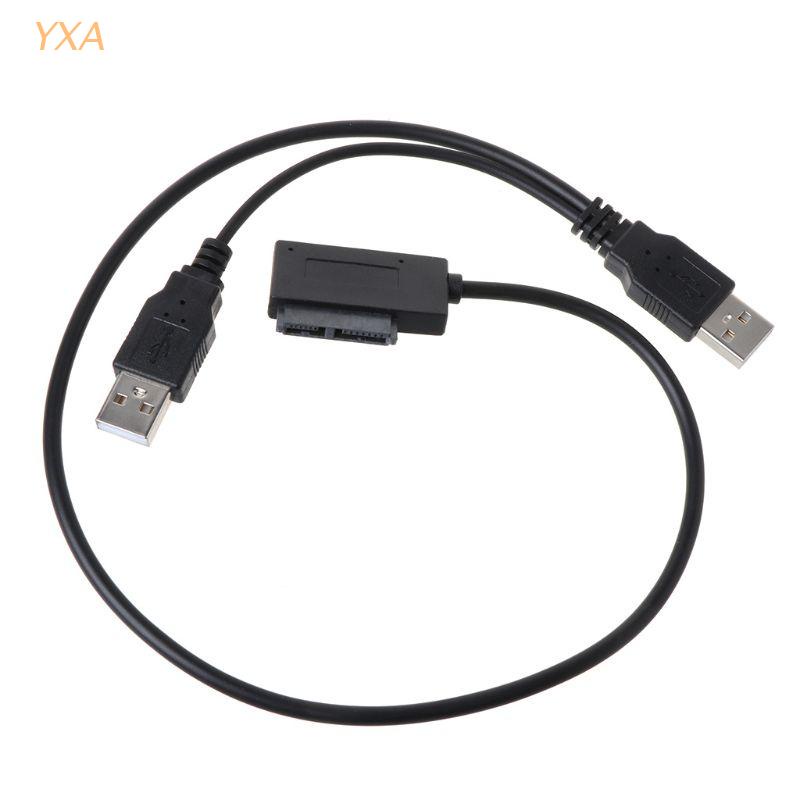 Cáp chuyển đổi USB 2.0 sang 7+6 Pin SATA cho Notebook Laptop CD-ROM DVD-ROM ODD