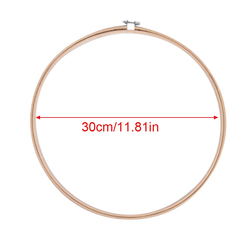 Khung tre hình tròn dùng làm tranh thêu chéo DIY