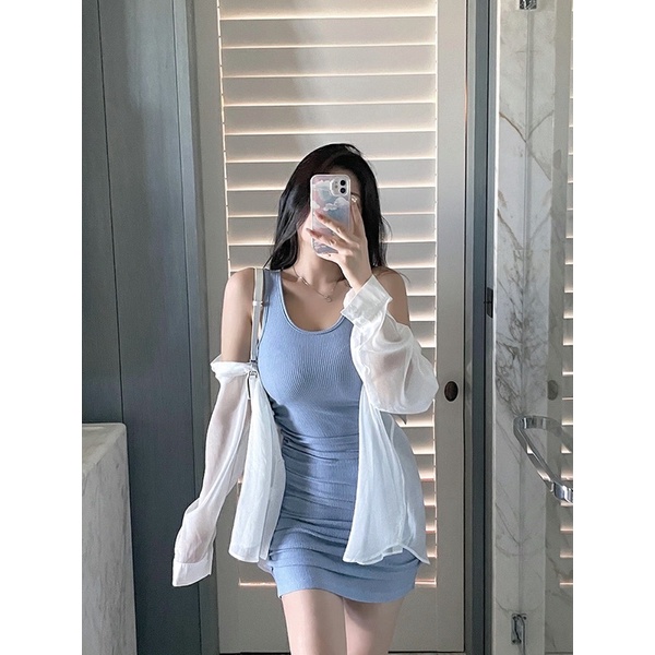 Áo khoác voan tơ Bigsize