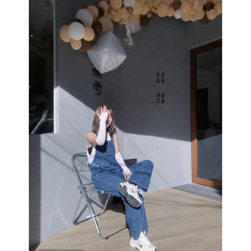 Quần Yếm Jean hai màu dáng Oversized Ulzzang (ảnh thật) | BigBuy360 - bigbuy360.vn