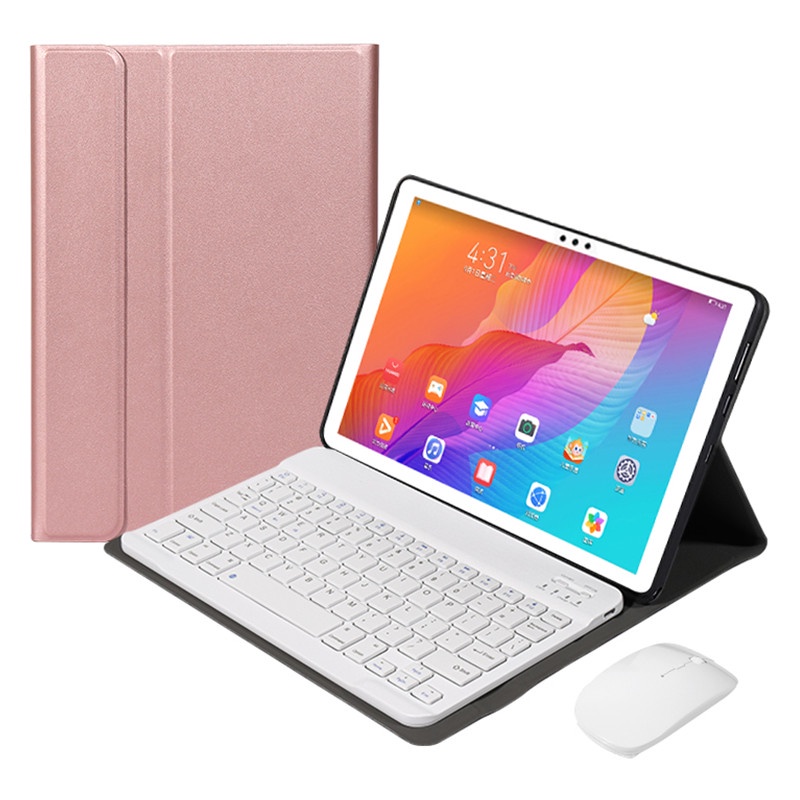 Bao Nắp Gập Có Bàn Phím Không Dây Cho Máy Tính Bảng Huawei Mediapad T5 10 Teclado T5 T5 10 10.1 Inch