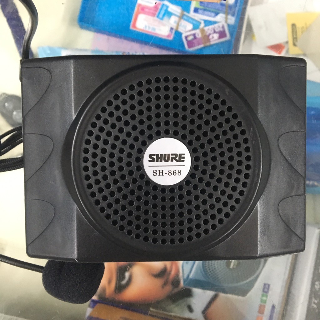 Máy trợ giảng SHURE SH-868 có đài FM, khe cắm thẻ nhớ, USB, kết nối bluetooth