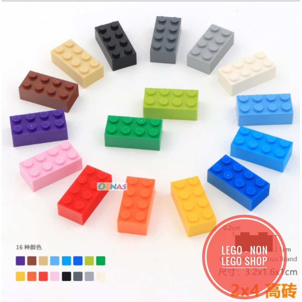 Lego Gạch Cơ Bản Part 2x4 Cao ( 20v )