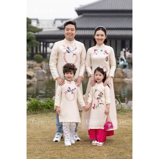 🥰 sét áo dài cách tân tết mẹ bé gia đình cao cấp đẹp nhẹ nhành thanh lịnh áo dài thiết kế chất tapta cao cấp giá rẻ