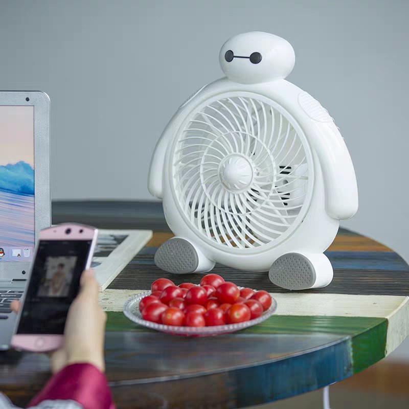 Quạt để bàn mini hình thú dễ thương, quạt điện nhỏ để bàn văn phòng, quạt để giường cho bé