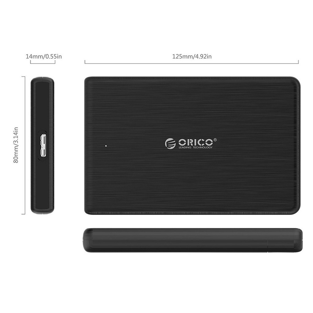 Box HDD 2.5" ORICO 2189U3 USB3.0 2.5 Nhựa Cứng-Hộp đựng ổ cứng 2.5inch (1 cái không vỏ, 1 cái có hộp)