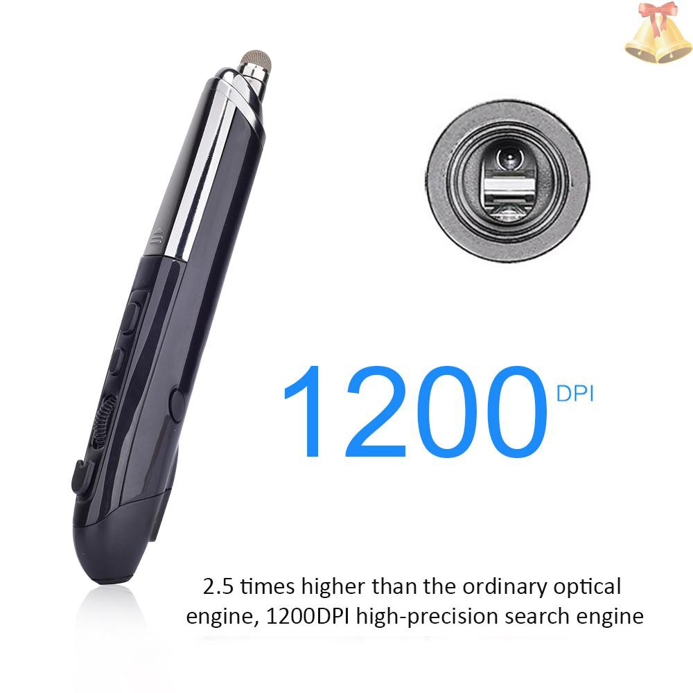 ONE PR-08 2.4Ghz Wireless Optical Touch-pen Mouse 800/1200/1600DPI Wireless Mouse Pen with Web Browsing Laser-Presenter Handwriting Ergonomic Mice for PC Laptop Computer