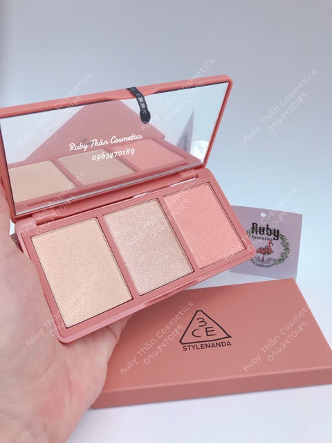 Phấn Bắt Sáng / Highlight 3CE Strobing Skin Palette