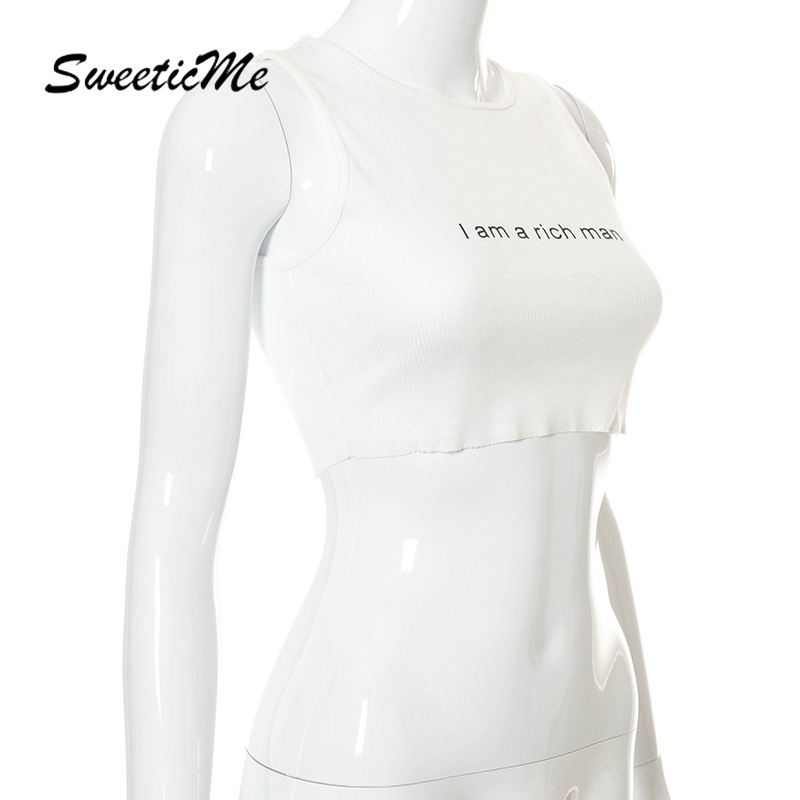 Áo Không Tay Sweeticme In Chữ Gợi Cảm 2021 | BigBuy360 - bigbuy360.vn