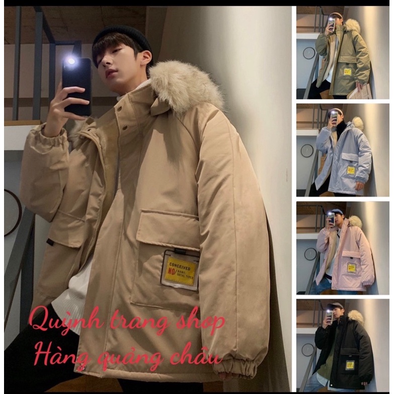 Áo khoác nam siêu ấm  thời  trang áo đôi sẵn đen 2xl