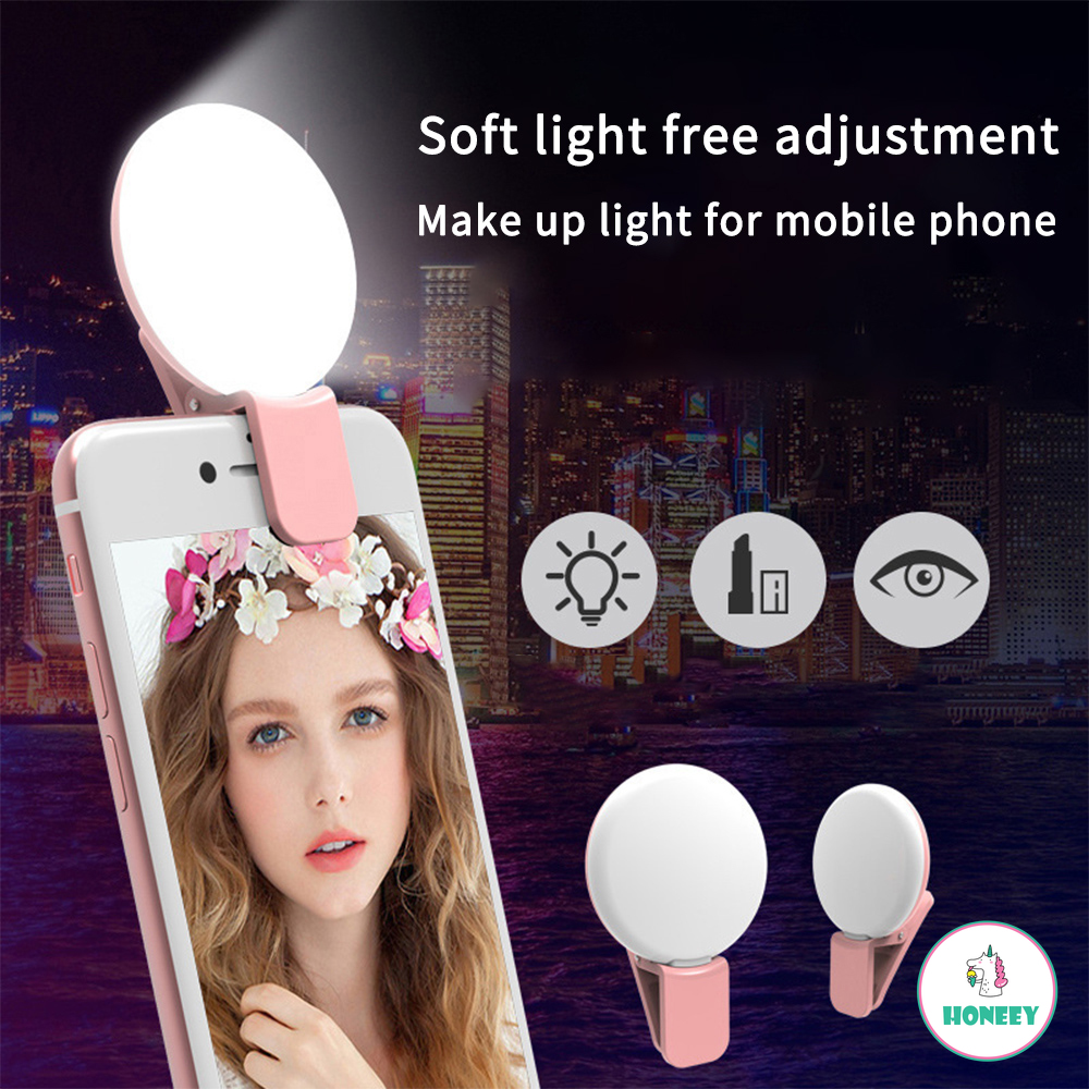 IPHONE Đèn Led Mini Gắn Điện Thoại Hỗ Trợ Chụp Ảnh Selfie Tiện Dụng