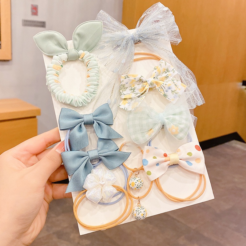 Dây Cột Tóc Thắt Nơ Không Đau Dễ Thương Cho Bé Gái