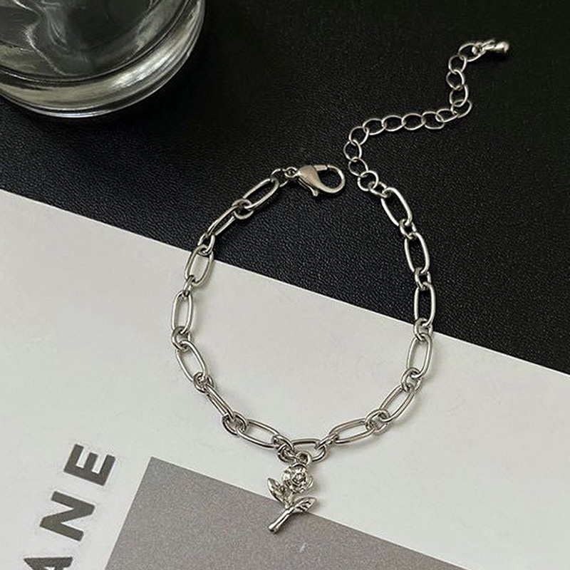 Vòng Tay Phối Dây Xích Thời Trang Hàn Quốc Xinh Xắn Cho Nữ