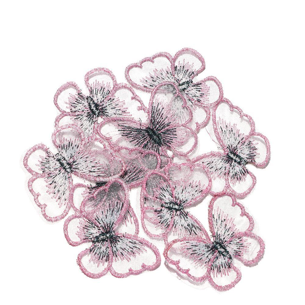 LAY Set 10 Tấm Vải Ren Polyester Hòa Tan Trong Nước Dùng May Quần Áo