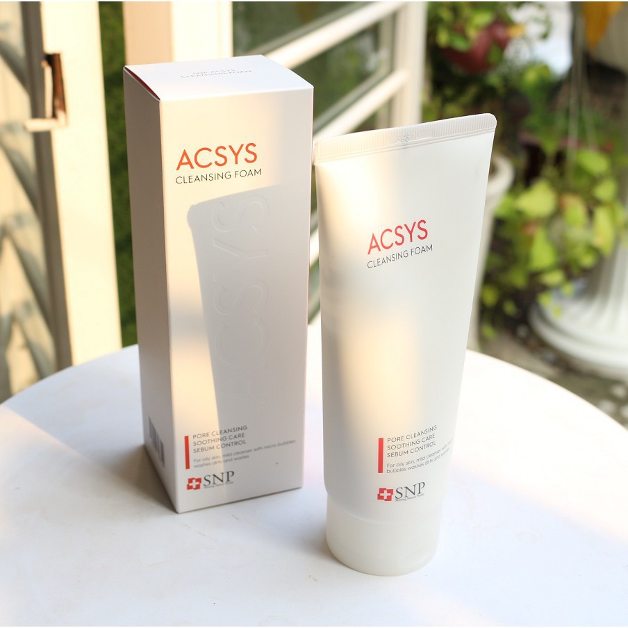 Sửa rửa mặt SNP Acsys dịu nhẹ cho da mụn và da nhạy cảm Cleansing Foam 180ml | BigBuy360 - bigbuy360.vn
