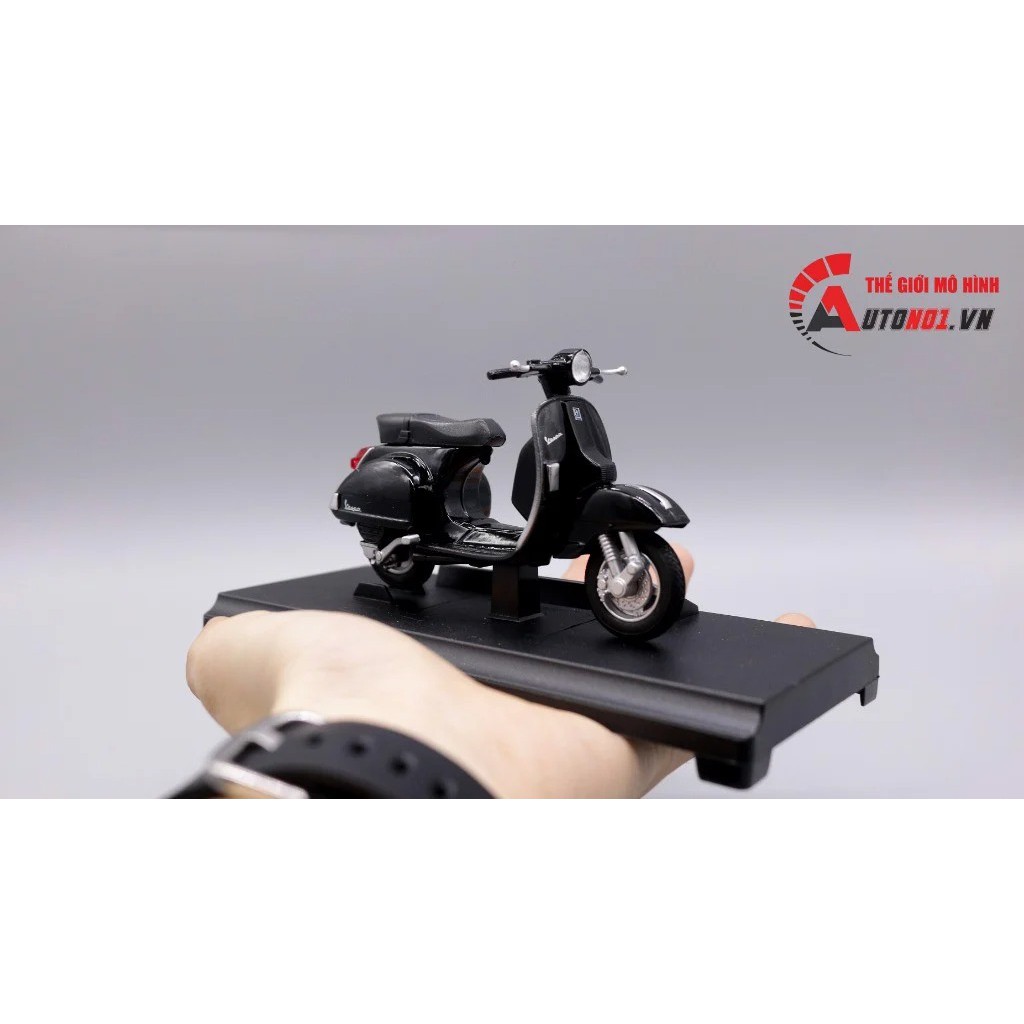 MÔ HÌNH XE VESPA PX 2016 BLACK 1:18 WELLY 7171A