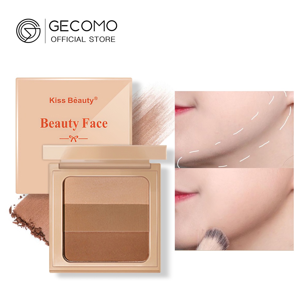 GECOMO  Long Lasting Contour Palette Face Makeup Bronzer Powder Mỹ phẩm