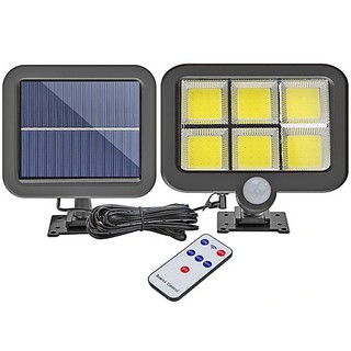 Đèn năng lượng mặt trời solar light mini giá rẻ có điều khiển dùng trong nhà và sân vườn, cảm biến chuyển động SL-F120